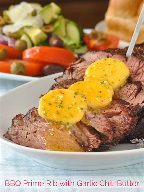 Prime rib roast is a tender cut of beef taken from the rib primal cut. BBQ Prime Rib with Garlic Chili Butter - so tender & succulent!