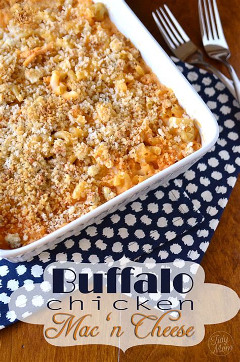 Buffalo Chicken Mac N Cheese Recipe Just A Pinch Recipes