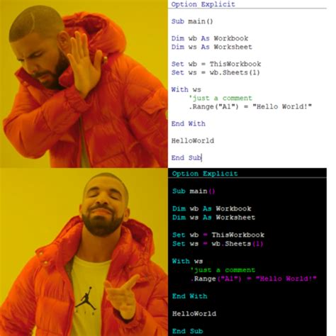 Memes Simple Excel Vba