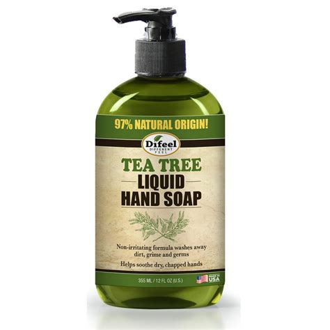Difeel Tea Tree Liquid Hand Soap 12 Oz Tea Tree Oil Hand Soap