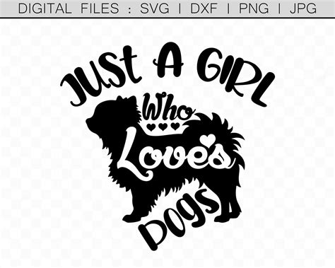 Just A Girl Who Loves Dogs Svg Cut Files Cricut Svg Wall Etsy