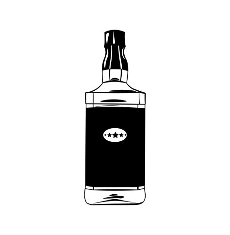 Alcohol Bottle Icon Svg Whiskey Scotch Bourbon Tincture Etsy Uk