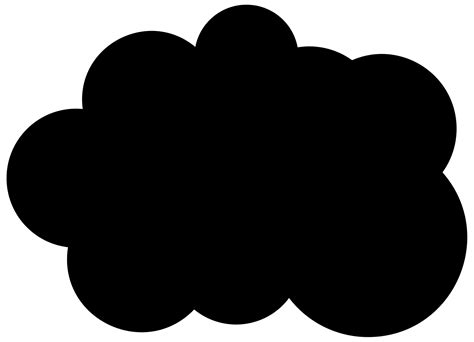 Nube Negra Png Transparente Stickpng