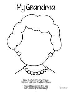 All of these happy birthday grandma coloring pages can be customized with your own birthday wishes. Mother's Day Coloring Page Grandma Short Hair Who Arted ...