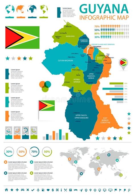 Guyana Mapa Infographic Ejemplo Detallado Del Vector Stock De Porn The Best Porn Website
