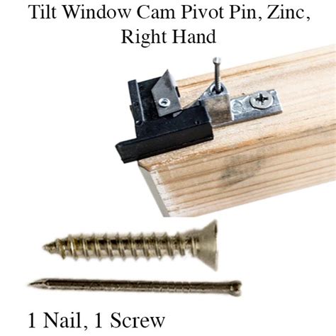 Tilt Window Cam Pivot Pin Zinc Right Hand Mill Finish