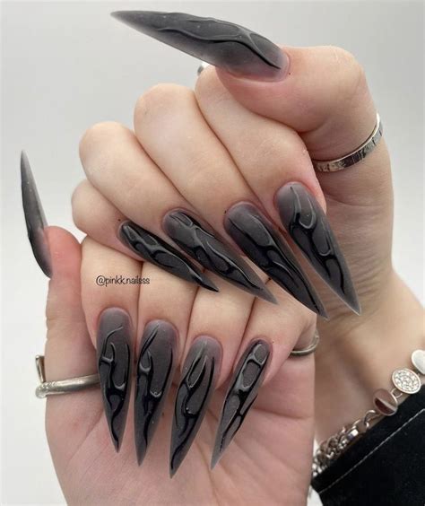 Black Cyber Nails Artofit