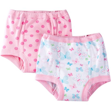 Baby Toddler Girls Butterfly 100 Cotton Training Pants 2 Pack