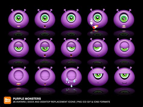 Purple Monsters By Deleket On Deviantart