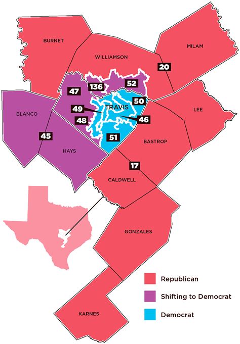 A Decade Of Democratic Gains In Central Texas Turning Red To Purple