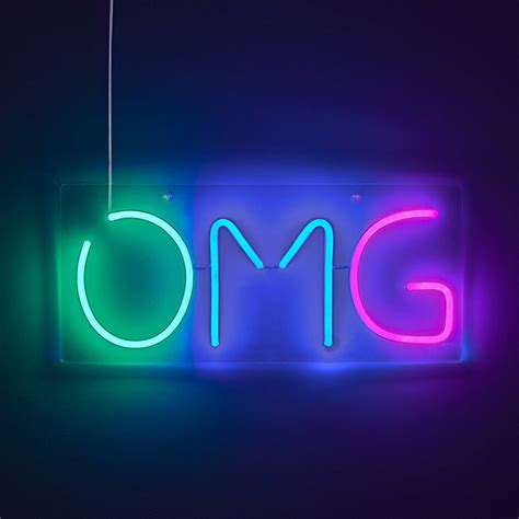 Omg Neon Wall Sign By Lime Lace