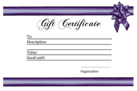 gift certificate templates printable gift certificates