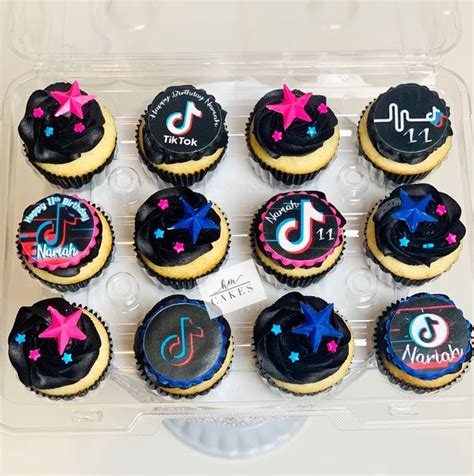 🎶 Tiktok Cupcakes 🎶 Cool Birthday Cakes Cute Birthday Cakes