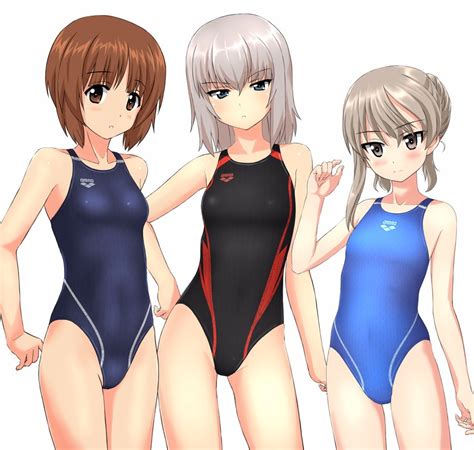 Nishizumi Miho Itsumi Erika And Shimada Arisu Girls Und Panzer