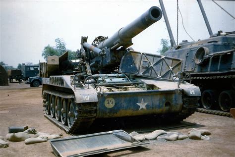 Vietnam War 203mm 8 Self Propelled Howitzer M110 A Photo On