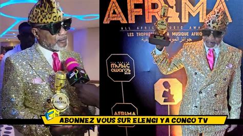 Koffi Olomide Remporte Le Trophée Afrima Awards 2021 à Lagosfally
