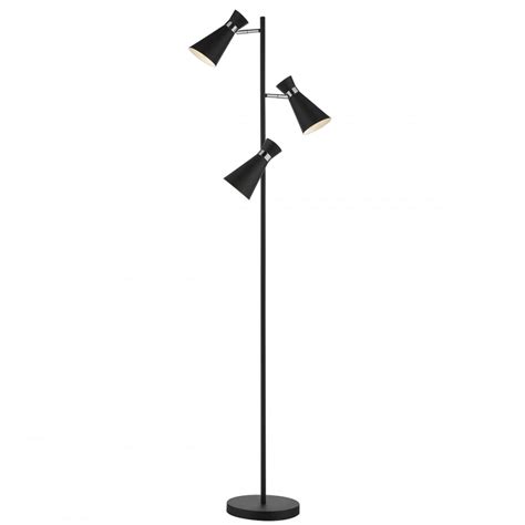 Dar Lighting Ashworth Adjustable Floor Lamp In Black Finish Ash4922
