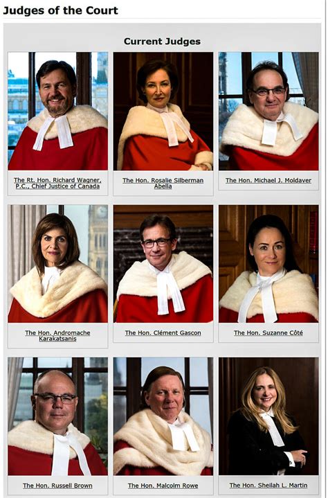 Judges Of Canada Supreme Court Of Canada 2018 Recently Th Flickr