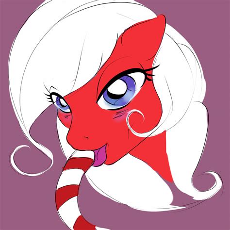 494526 Questionable Oc Oc Only Oc Peppermint Snowflake Candy Cane Female Licking Solo