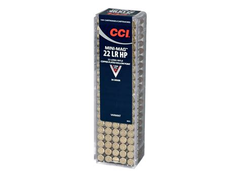 Cci Mini Mag Ammo 22 Long Rifle 36 Grain Plated Lead Hollow Point Box