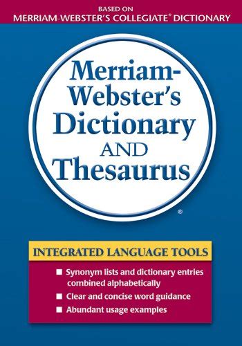 Merriam Websters Dictionary And Thesaurus Ebook Merriam Webster