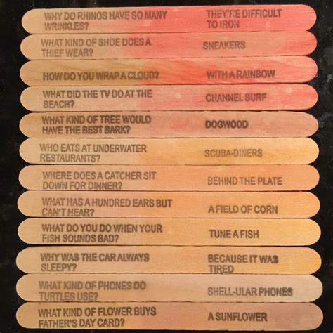 When it rains cats and dogs. Popsicle stick Jokes
