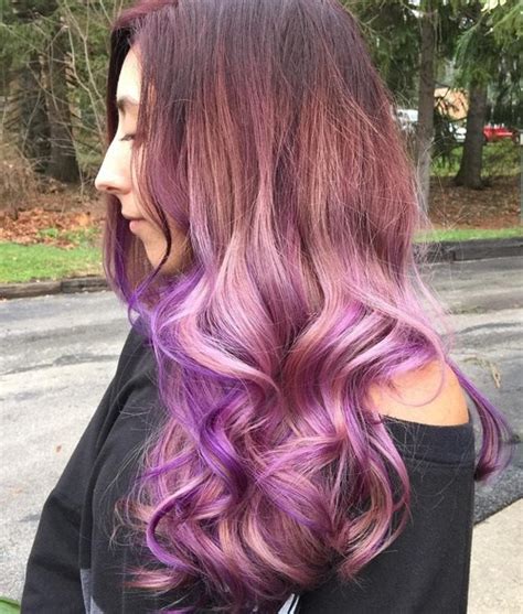 Blonde ombré to hot pink dip dye ends. 20 Cool Ideas For Lavender Ombre Hair and Purple Ombre