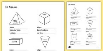 3d Shapes Worksheets 3d Shapes Worksheets K5 Learning Tara Anderson