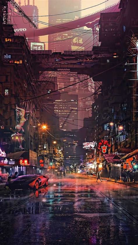 Really Cool Phone Wallpaper In 2020 Cyberpunk City City Wallpaper Anime City