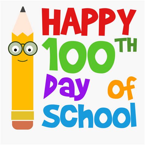 Happy 100th Day Of School Clipart Free Transparent Clipart Clipartkey