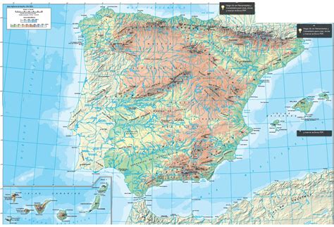 Ciencias Sociales Mapa Físico De España