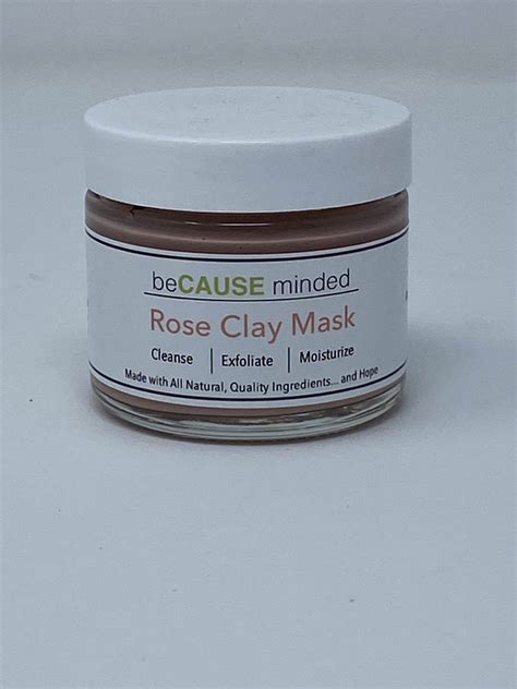 Rose Clay Face Mask Because Minded