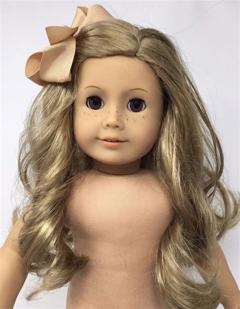 American Girl Doll ~ Long Curly Blonde Hair Brown Eyes~ Preowned Euc Americangirl American