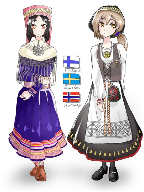 北欧の民族衣装 Ibispaint