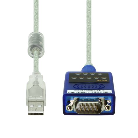 USB 2 0 RS 232 Serial Adapter With LED Indicators