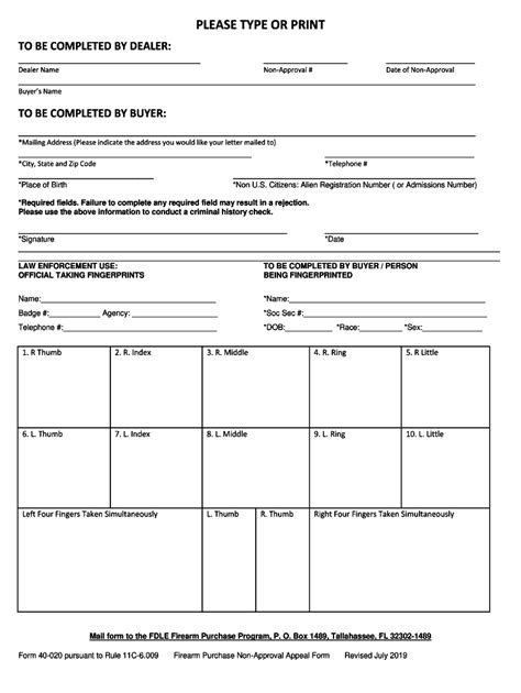 Important Forms And Documents Fdle Florida Department Of Fill Out And