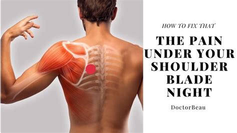Under The Shoulder Blade Pain And How To Fix It Rib Pain Relief Youtube
