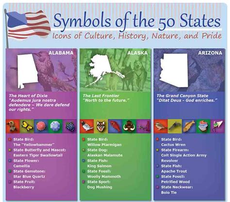Symbols Of The 50 States Icons Of Culture History Nature And Pride
