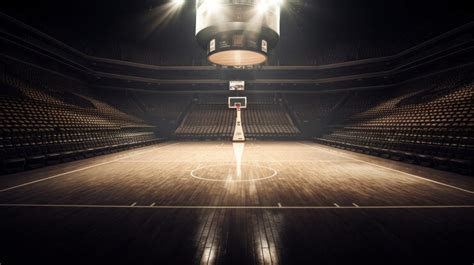 Premium Ai Image Professional Basketball Court Arena Background