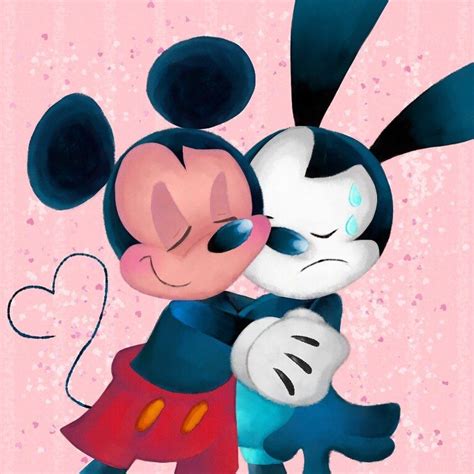 しおとサイダー On Instagram “mickey And Oswald 💕🥰 Mickeymouse Oswaldtheluckyrabbit Mickeyandoswald