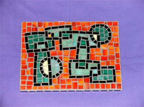 Handcrafted Stained Glass Mosaic Abstract Design Mosaic Stained Glass Mosaic Mosaic Glass