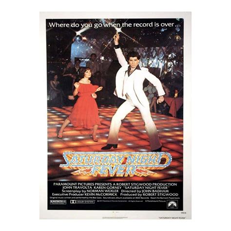 1977 Saturday Night Fever Poster Chairish