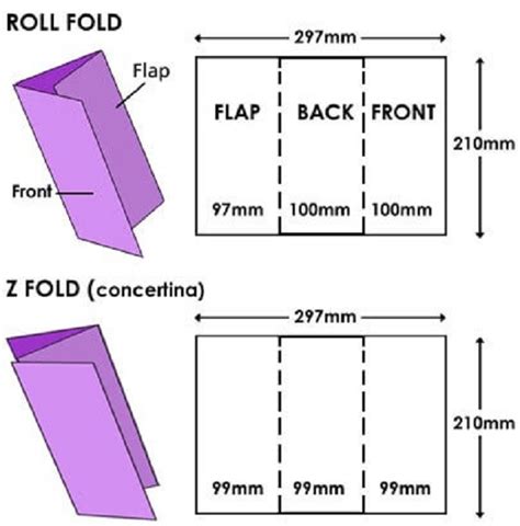 How To Fold A Tri Fold Brochure Printable Templates