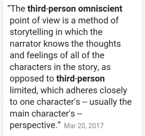 Third person omniscient | Word definitions, Thoughts and feelings, Word of the day