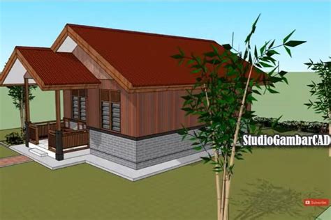 Inspirasi Gambar Rumah Semi Permanen Setengah Tembok Desain