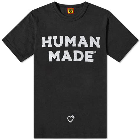 Human Made Type Logo Tee Black End Uk