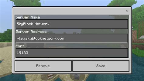 Skyblock Servers Minecraft Address Chemlasem