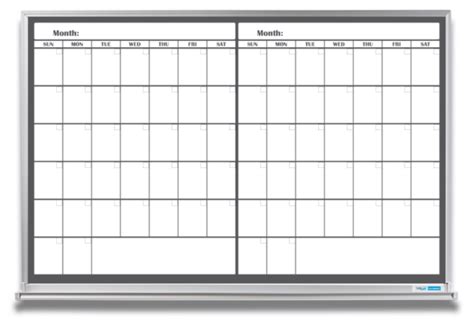 Month Calendar Dry Erase Scheduling Whiteboard Ph