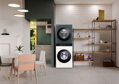 Lgs Space Saving Washtower Compact Showcases All In One Laundry