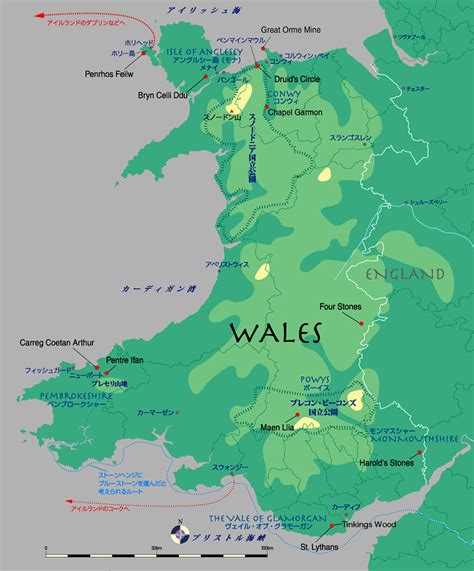 For centuries, artists of all kinds have shared their visions of wales history map: Map Of Wales - 88 World Maps